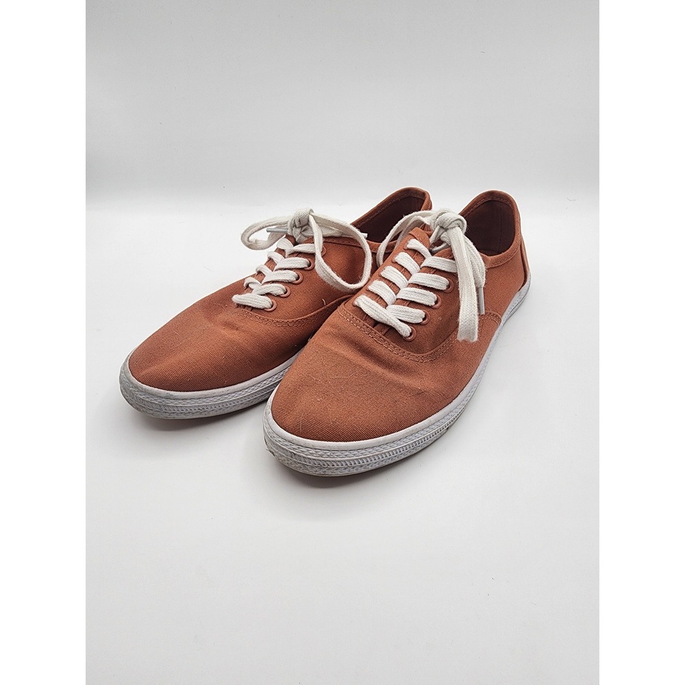 Target Mad Love Burnt Orange Canvas Lace Up Sneakers Size 7